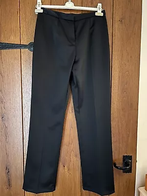 Ladies Satin Black Trousers M&S Size 10 • £5