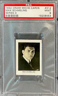 1932 Max Schmeling Boxing *hof* 1/1 Psa 9 Mint *rare* (orami) **highest Grade** • $3500