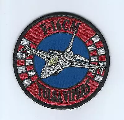 125th FIGHTER SQUADRON  TULSA VIPERS  F-16CM !!2015 !! Patch • $7.99