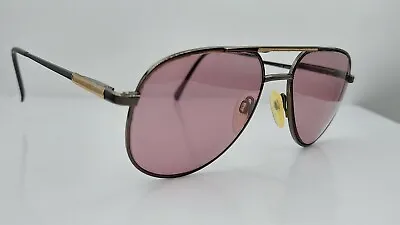 Vintage Halston Gold Gray Pilot Sunglasses FRAMES ONLY • $23.40