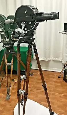 Akeley Pancake 35mm Camera Unused Military Full Kit Lenses Motor Tripod & Head • $19995