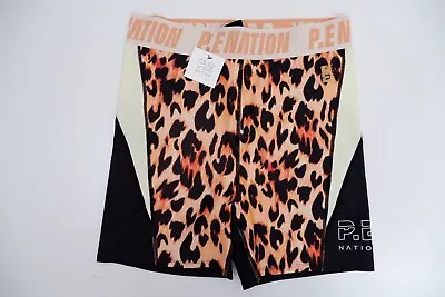 £23 • Buy PE NATION  NEW Cycling  Shorts Bnwts Size XL UK 14 Womens Hotpants Leopard Print