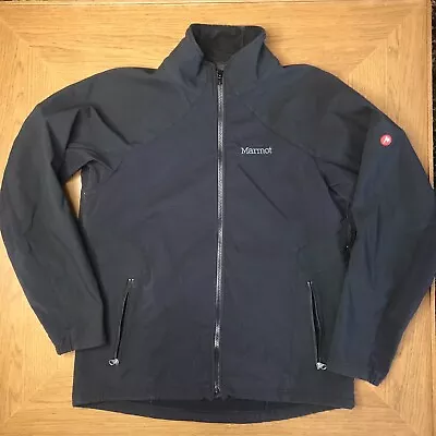 MARMOT Large Men's Black Gravity Jacket Soft Shell Water Resistant VERY GOOD • $39