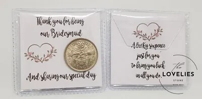 Lucky Sixpence Wedding Favour | Wedding Party Gifts | Lots Of Roles Available • £1.50