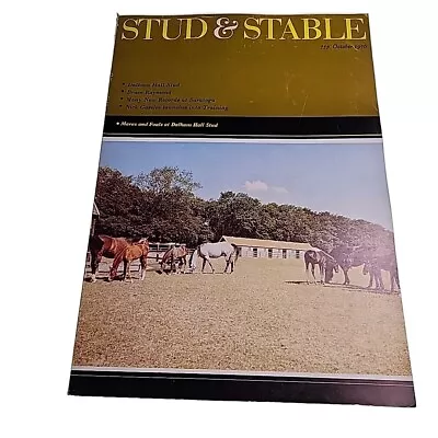 Stud & Stable Magazine V15 N8 October 1976 Horse Horseracing Mag Book • £15