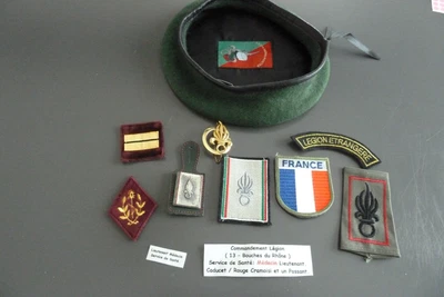 $48.16 • Buy Green Beret With Medical Insignia Foreign Legion Com Le / T 54 Very Good Condition