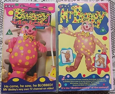 2 Mr Blobby VHS Cassette Tapes • £1.90