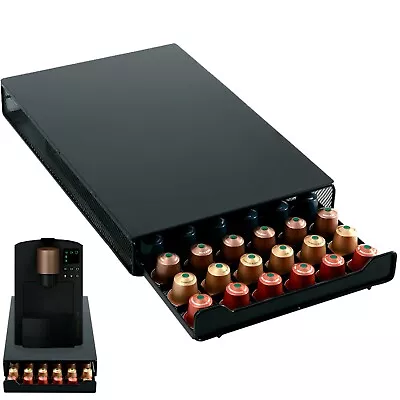 Nespresso 60 Pod Holder Drawer Capsule Storage & Coffee Machine Stand Zeno • £13.45