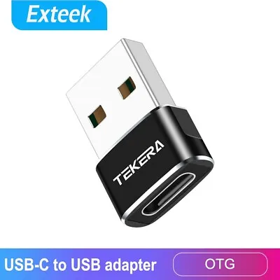 USB C Female To USB A Male OTG Charger Type C Converter For Apple IPhone Samsung • $4.99