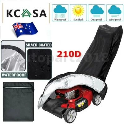 $22.93 • Buy Waterproof Lawn Mower Cover Heavy Duty Push Anti-UV Oxford Rain Protector Garden