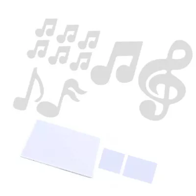 (Silver)Music Note Wall Sticker DIY Innovative Embossed Decals Home Bedroom FD • $9.47