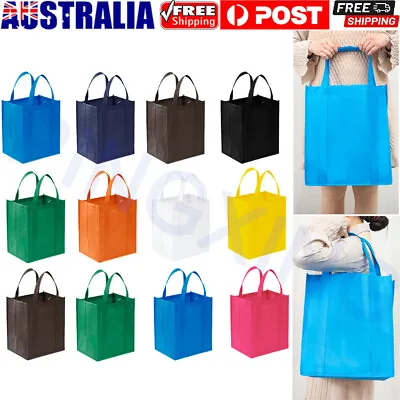 Reusable Shopping Bags Tote Bag Eco Friendly Non Woven Folding Tote Grocery Bag • $17.79