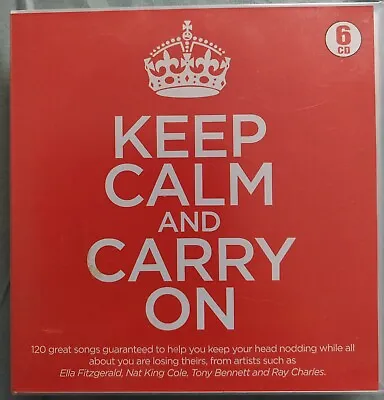 Various Artists Keep Calm & Carry On 6 CD Set 120 Songs From 50's & 60's Hits  • £8.99