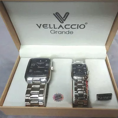 Vellaccio Grande His & Her Set Watches Watch Wristwatch. NEW IN GIFT BOX • $110