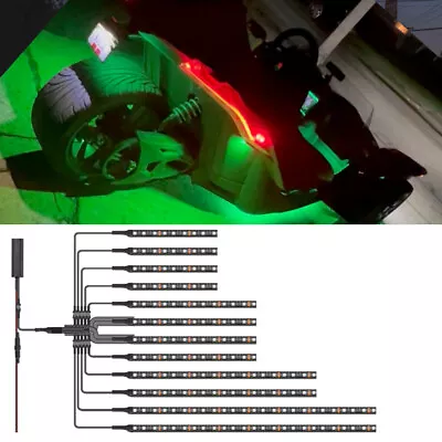 12pcs Motorcycle RGB LED Neon Under Glow Light Strip Kits For Polaris Slingshot • $39.75