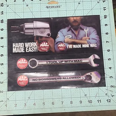 Vintage MAC Tools Decals Stickers Original 1980-90's  • $10