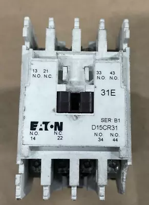 CHIPPED Eaton Cutler Hammer D15CR31 4Pole 6 Amp 600 Volt Contactor 110/120V Coil • $17.99