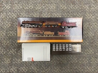 $250 • Buy + Marklin Z Scale 8882 Mini-Club Pennsylvania 4-6-2 Steam Locomotive W/ Caboose