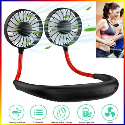 $18.99 • Buy Neck Fan Hanging USB Charging Travel-Creative Neck Lazy Tool Portable Sport Fan