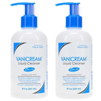 Vanicream Free And Clear Liquid Cleanser 8 Oz 2 Pack • $22.61