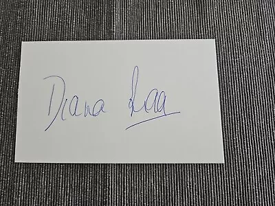 HAND-SIGNED The Late DIANA RIGG (THE AVENGERS - GAME OF THRONES)  CARD • £9.99