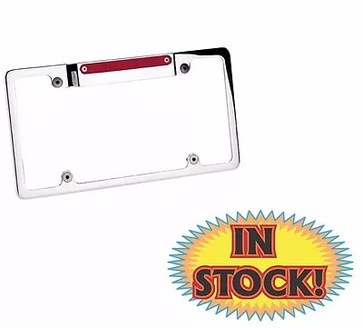 Billet Specialties 55520 - Plain License Plate Frame W/3rd Brake Light - Polish • $102.95