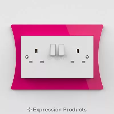 Single / Double Light Switch Plug Socket Back Plate Surround (007) • £6.79