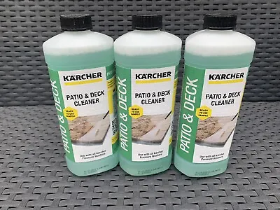 BRAND NEW Genuine Karcher Ready Made Patio Cleaner Solution 3 X 500ml Bottles • £12.99