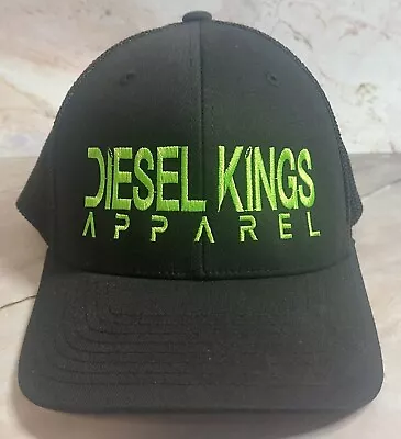 Diesel Kings Black Green Hat Mesh Cap Fitted Hat • $12.99