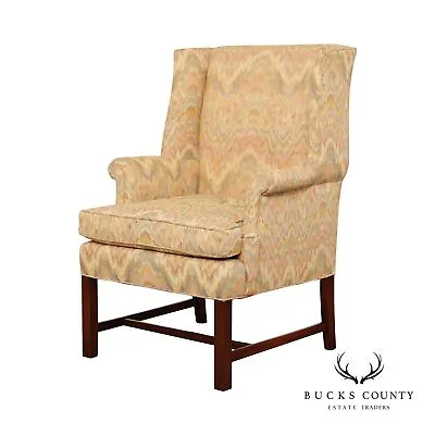 Hickory Chair Chippendale Style Mahogany Wingback Chair • $895