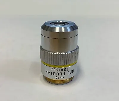 $159 • Buy Leitz NPL Fluotar 10X/0.22  Microscope Objective 569231 Infinity Corrected  ∞/0 