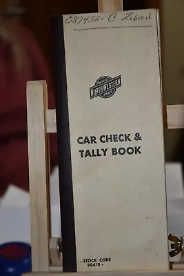 Vintage Chicago North Western Railroad Car Check & Tally Book • $15