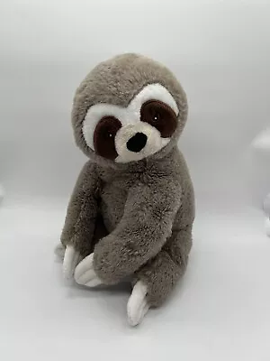 Wild Republic 10” Gray Sloth Plush Ecokins Stuffed Animal Soft Toy  • $10