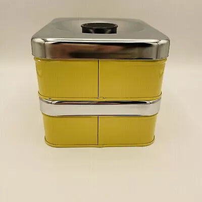 Vintage Ekco Metal Kitchen Dry Storage Canisters MCM   Set Of 2 Canada • $18.88