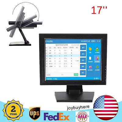 17 Inch Touch Screen Portable LCD Display LED Monitor USB VGA POS Windows7/8/10 • $123.50