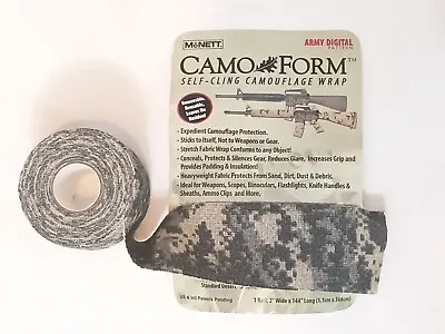 McNett Camo Form Wrap Self Cling Military Tape ACU Army Digital Camouflage Wrap • $12.95