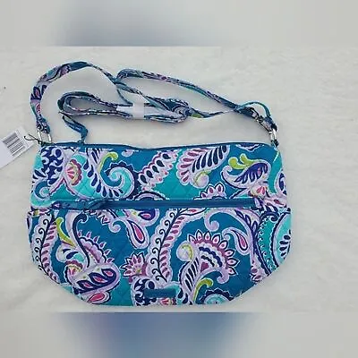 Vera Bradley Waikiki Paisley Go Ahead Convertible Crossbody Shoulder Bag NWT • $57