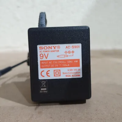 Sony AC-S901 Black 9-Volt 100mA AC Power Adapter For Sony MDR-IF140 Headphones • £7.99