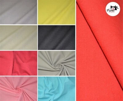 £0.99 • Buy Plain Cotton Rich Linen Look Fabric Upholstery Craft Curtain Furnishings