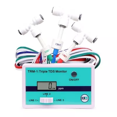 Triple Inlines TDS PPM Monitor/Meter Accuracy Water Tester Water Testing • £44.65