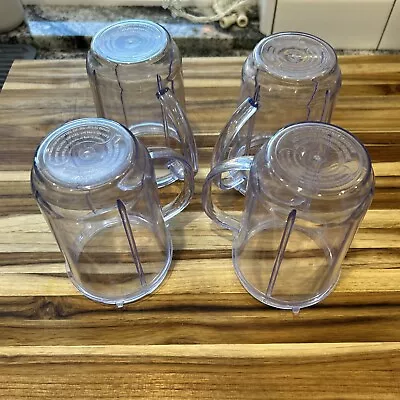 4 Magic Bullet Blender Mug With Handles Cups Replacement Parts EUC • $9