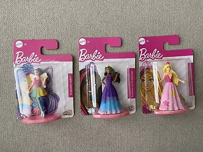 Barbie Mini Figures Princess Fairy Set Of 3 Stocking Stuffers • $16.99