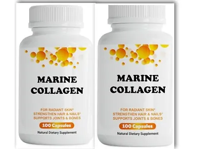 NEW 2 PACK! Marine Collagen Supplement - Anti-Aging W Hydrolyzed Peptides Skin • $13.99