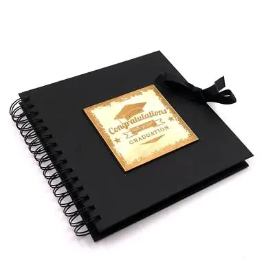 £15.11 • Buy Raised Words Graduation Book Black Scrapbook Photo Album BLSCR-8