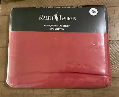 Vintage Ralph Lauren Nos Queen Flat Sheet Sunbleached Spice Sealed • $39.99