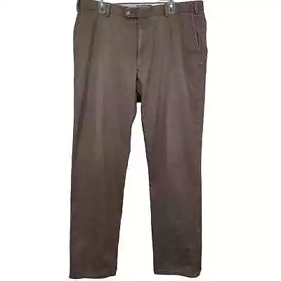 Brown Pima Cotton Peter Millar Golf Pants Size 40 Golfing Slacks Casual • $30