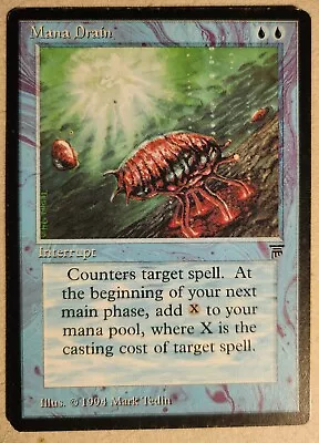 MTG Magic The Gathering English Legends Mana Drain LP Light Play Condition • $63