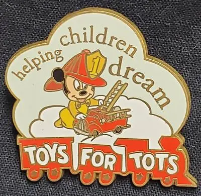 Disney DLR - Toys For Tots 2006 - Baby Mickey Fireman Hat Pin 51071 • $13.95