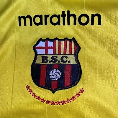 Jersey Soccer Barcelona BSC Ecuador Pilsener Football Marathon 2010 Size Medium • $34.99