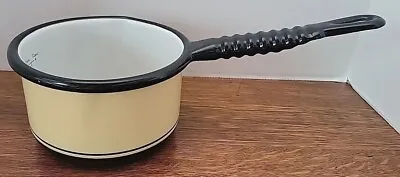 Vintage Vollrath Kook King Ware 4 Cup Saucepan With Pour Spouts Yellow USA • $11.87